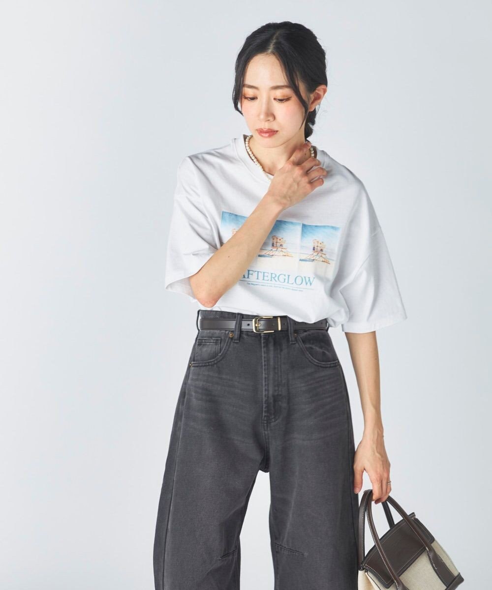 OP／FILA 【Ocean Pacific】フォトプリントTシャツ 