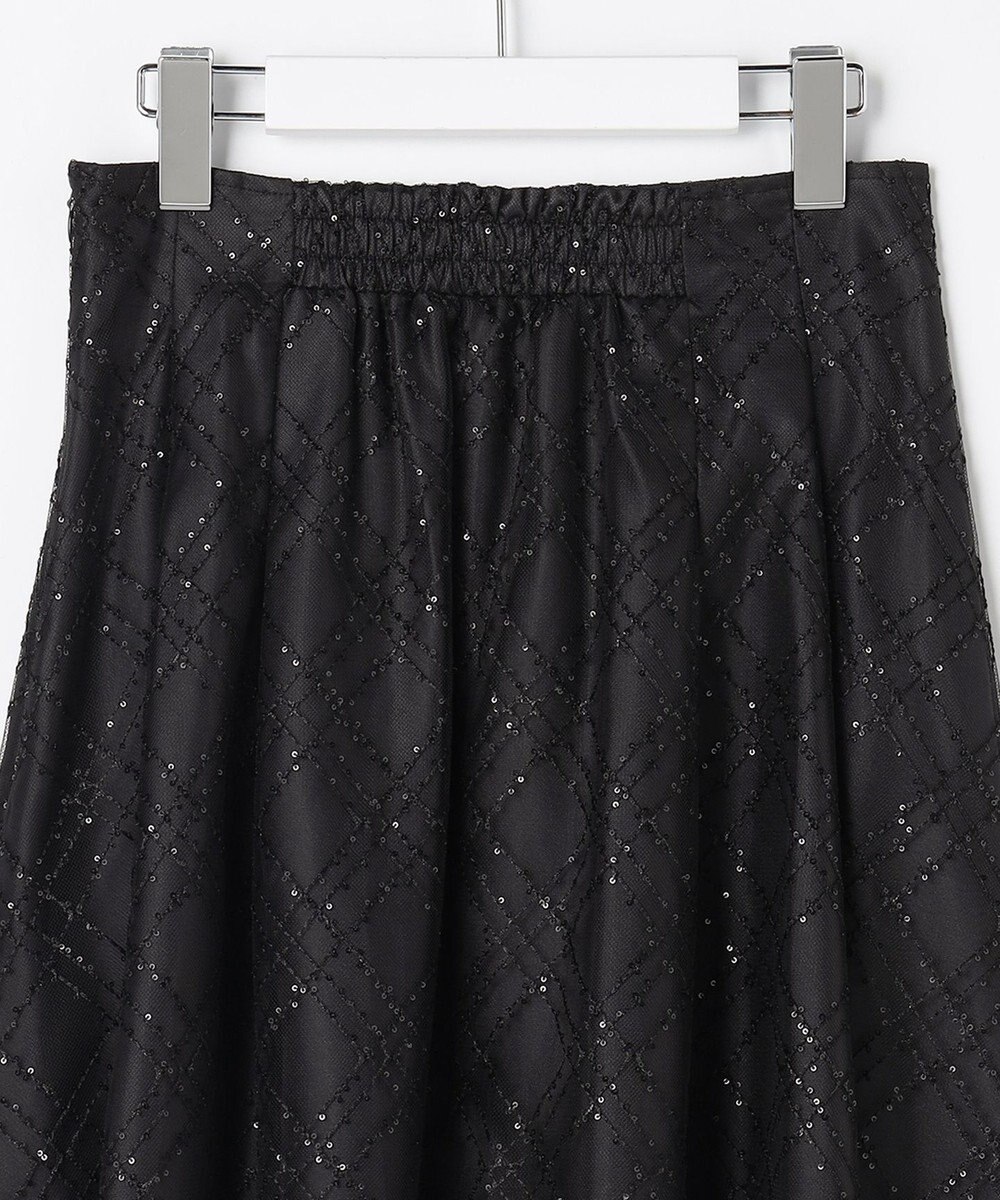 Feroux きらめきチェックフレア スカート 