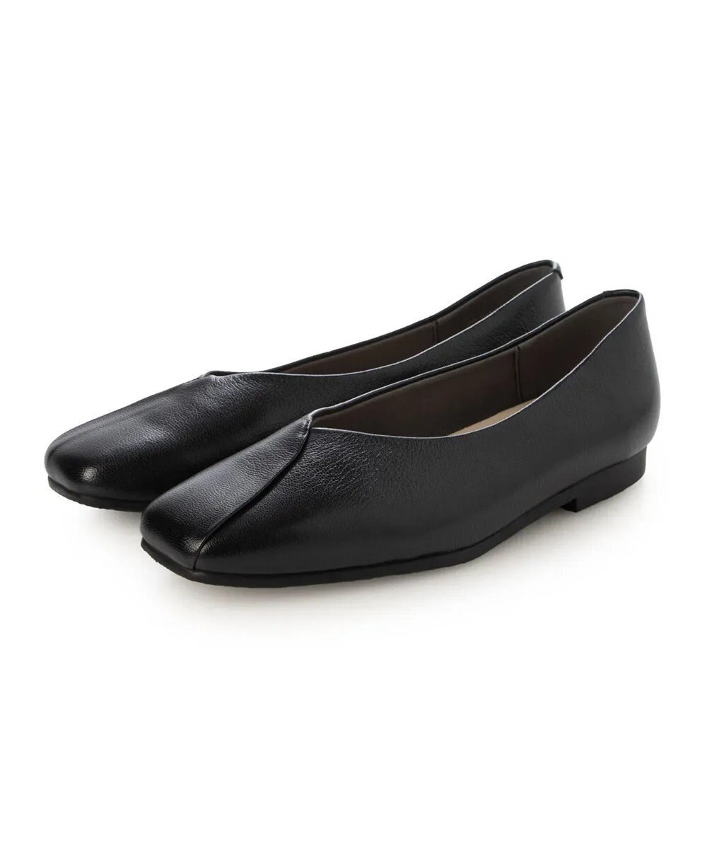 ing <ing>【WEB限定】スクエアトゥフラットシューズ 