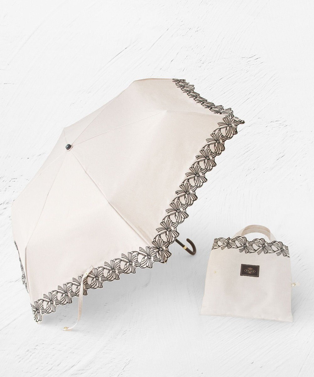 TOCCA 【晴雨兼用】DANCING RIBBON UMBRELLA 折り畳み傘 収納バッグ付き 