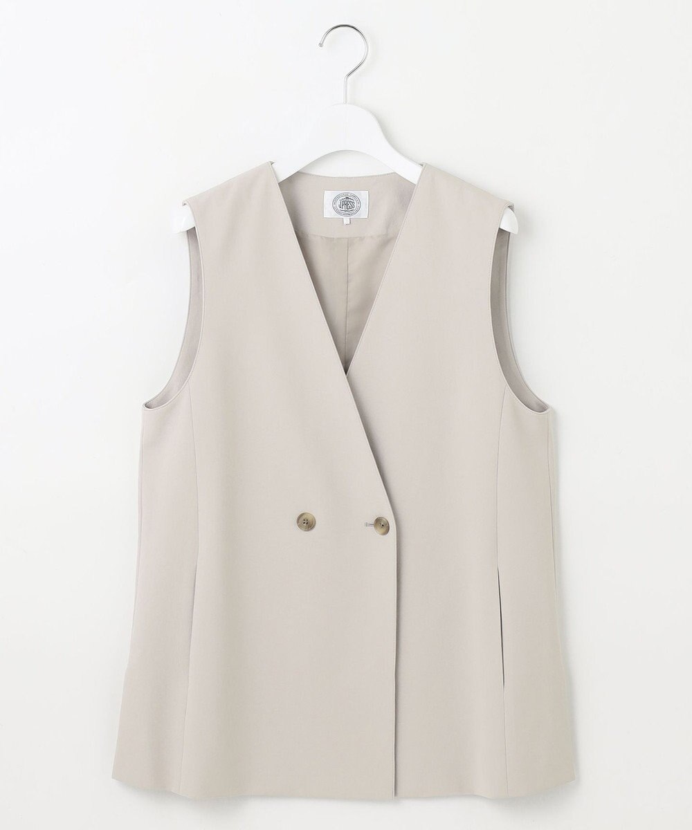 J.PRESS LADIES 【洗える・吸水速乾・接触冷感・セットアップ対応】Light ジョーゼット ジレ 