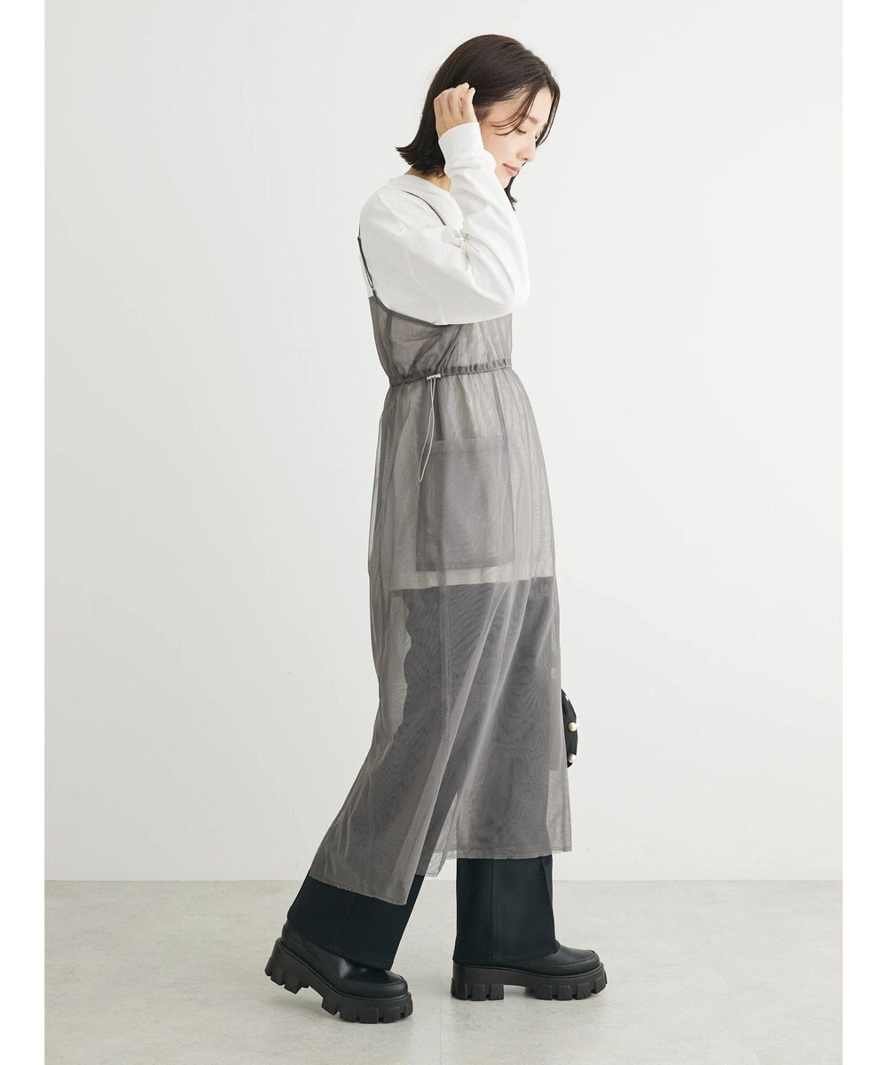 Green Parks ・ＥＬＥＮＣＡＲＥ　ＤＵＥ　チュールドロストキャミワンピ 