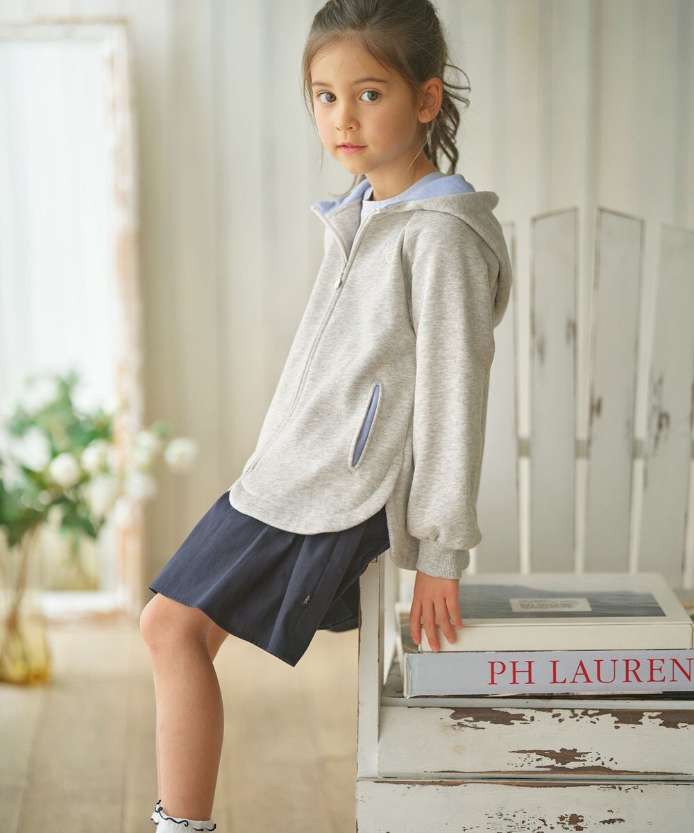 組曲 KIDS 【110-140cm】ドライコットン パーカー 