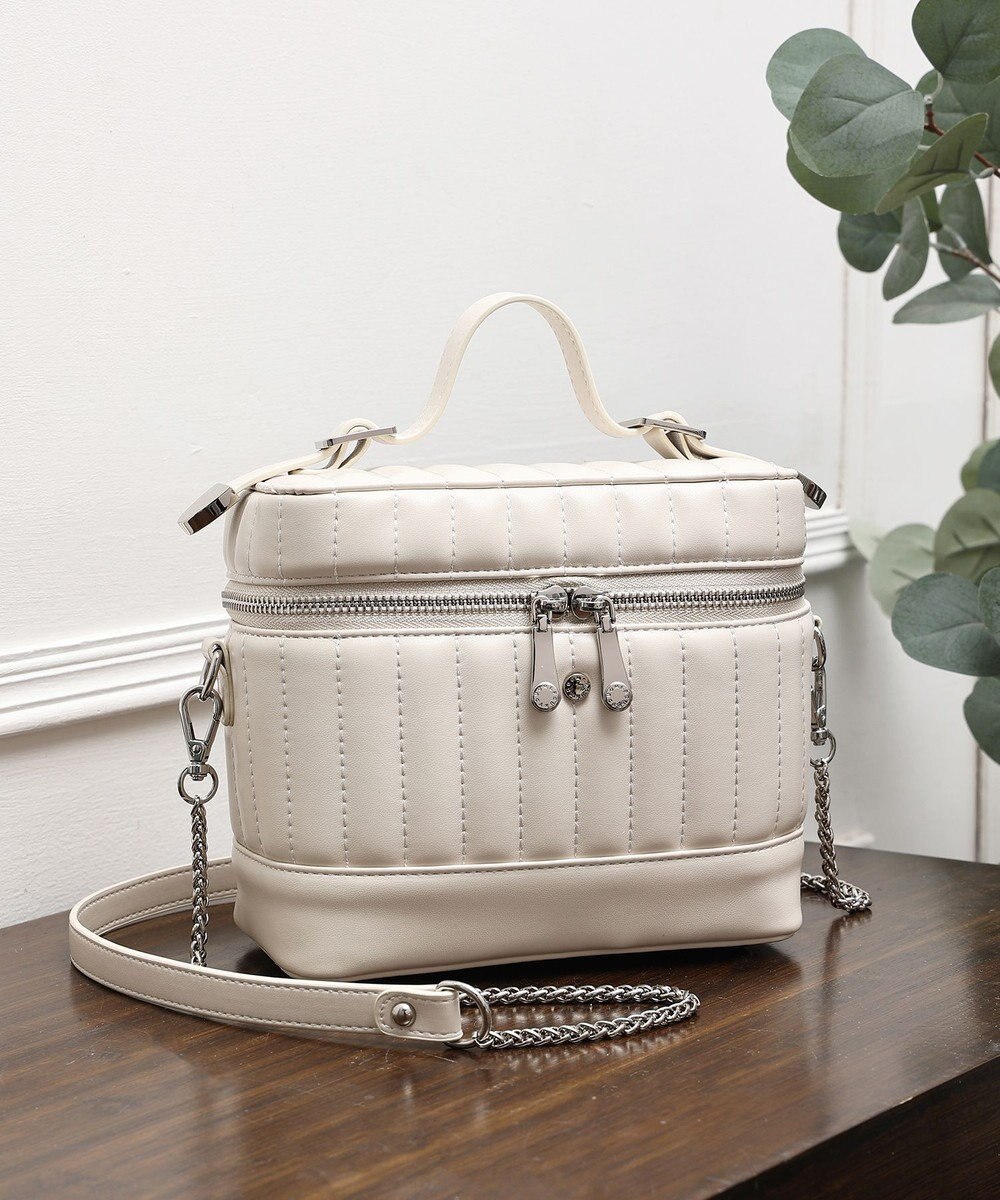 style code 【MERCURYDUO/マーキュリーデュオ】ストライプキルティング　バニティミニショルダーバッグ 