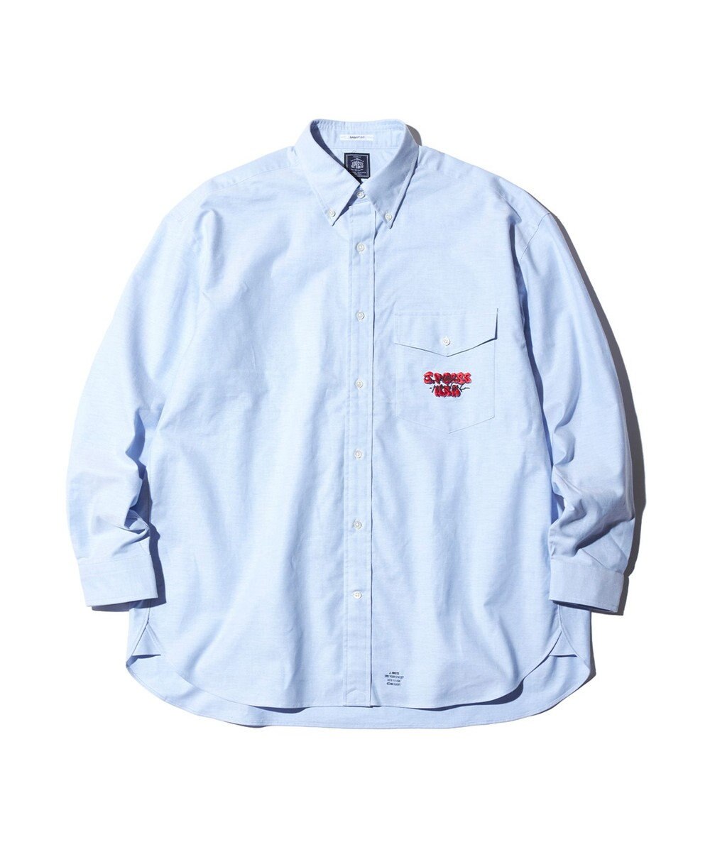 J.PRESS MEN 【J.PRESS ORIGINALS】GRFFITI B.D. OXFORD SHIRT / BAGGY FIT 