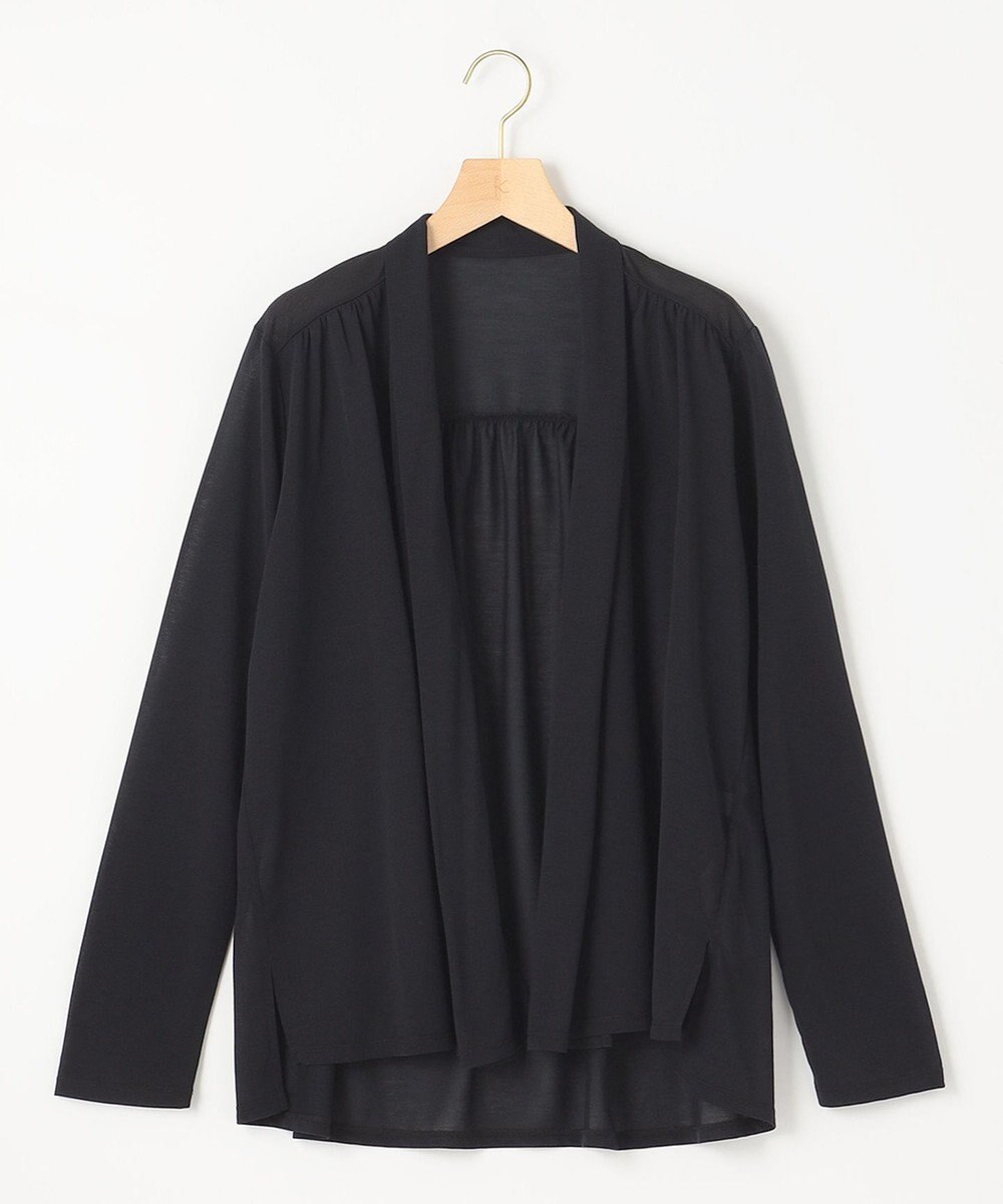 組曲 【WEB限定】シアーツイルジャージーショート カーディガン 