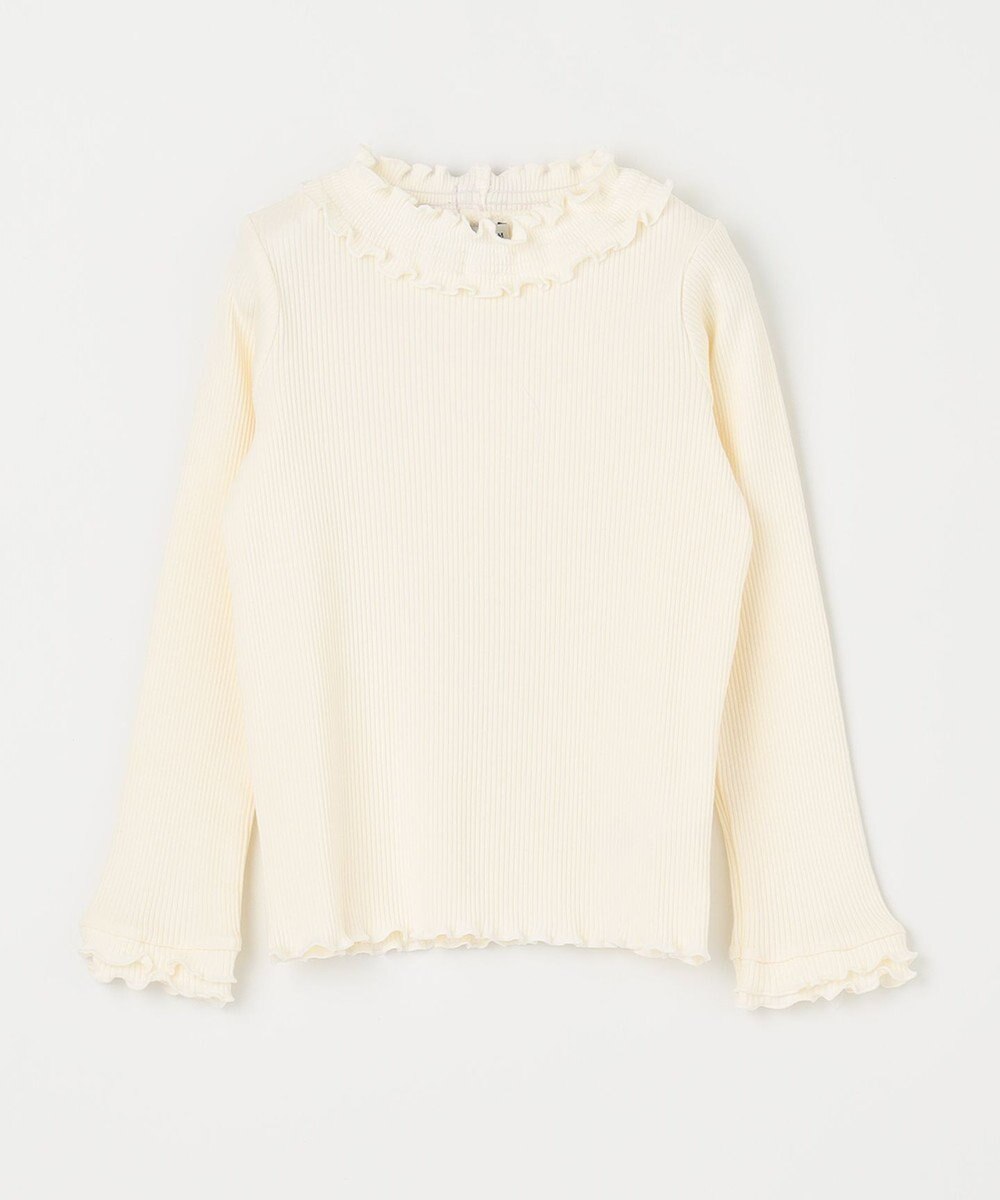 ANY KIDS テレコハイネック長袖Tシャツ 