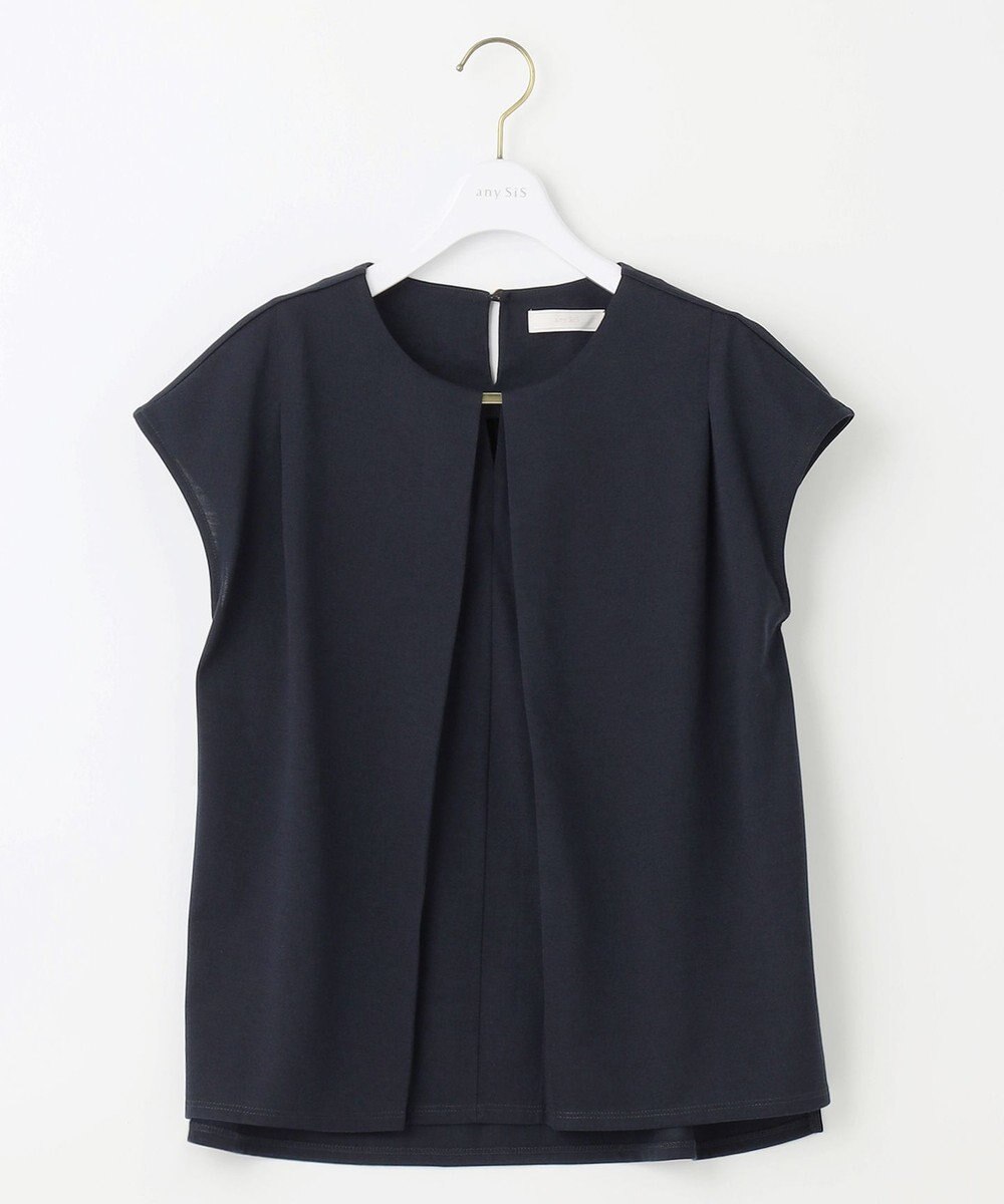 ANY SIS 【吸水速乾・UVケア・接触冷感】コンフォートジャージークリアフレンチスリーブ カットソー 