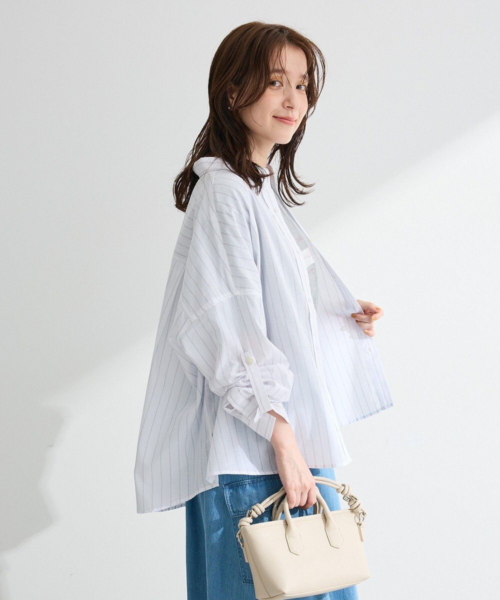 Green Parks 綿麻混シャツ 