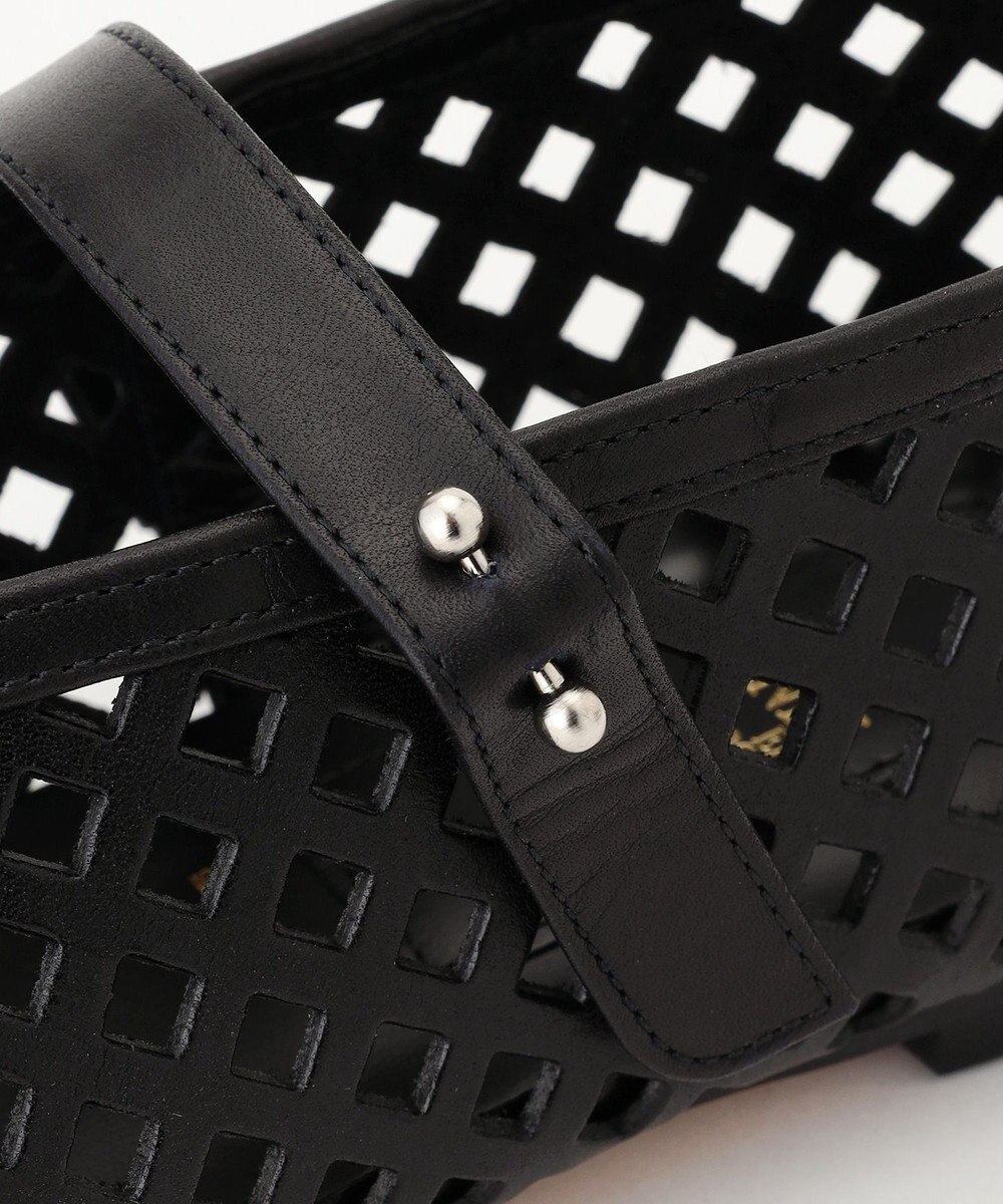 BEIGE， 【一部店舗限定】HENRI EN VARGO / MATHILDE パンチングレザーメリージェーン 