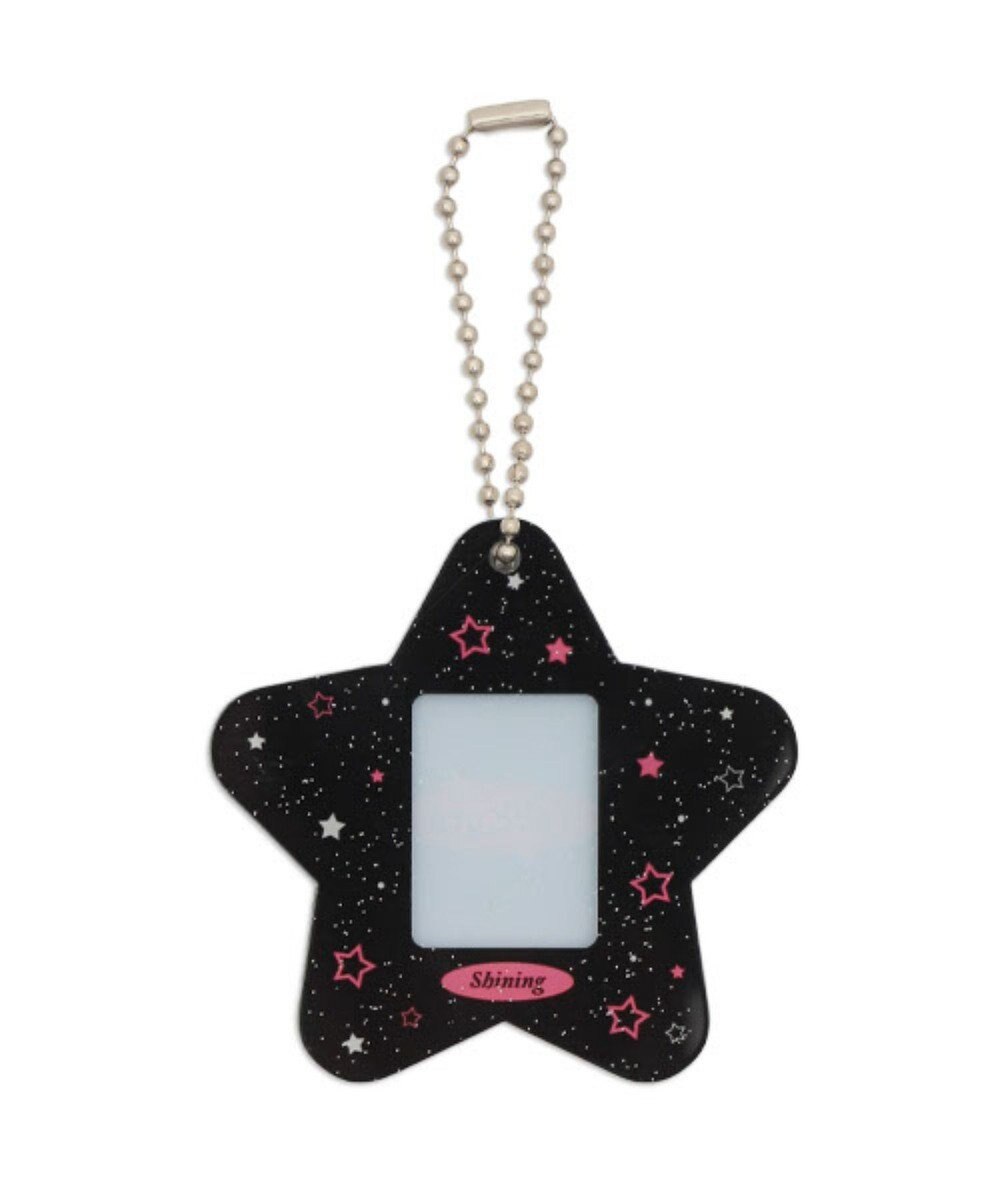 WEGO 【痛バ＆推し活グッズ】カラフルスターIDフォトケースキーホルダー 