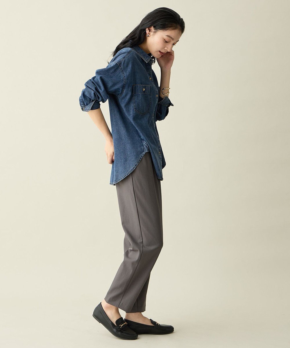 ANY 【6サイズ展開/ウエストゴム】イージーテーパードパンツ 