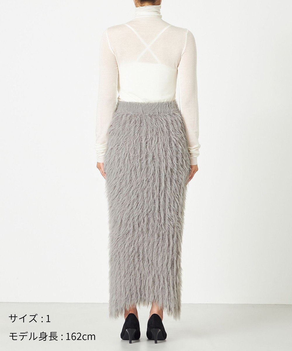 NAVE 【ReNAVE・洗える】メルティーシャギーニット スカート 