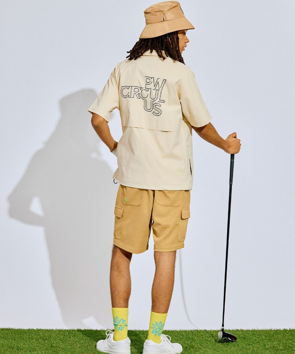 PW CIRCULUS 【撥水加工/ ストレッチ】【MEN】ハーフジップシャツ ゴルフ 