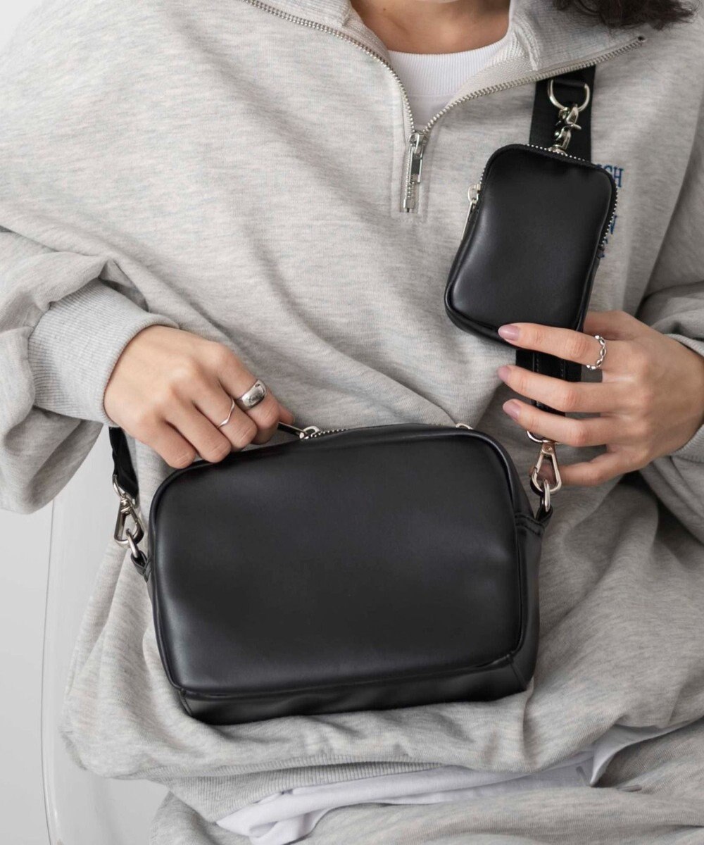 WEGO ポーチ付きスクエアショルダー 