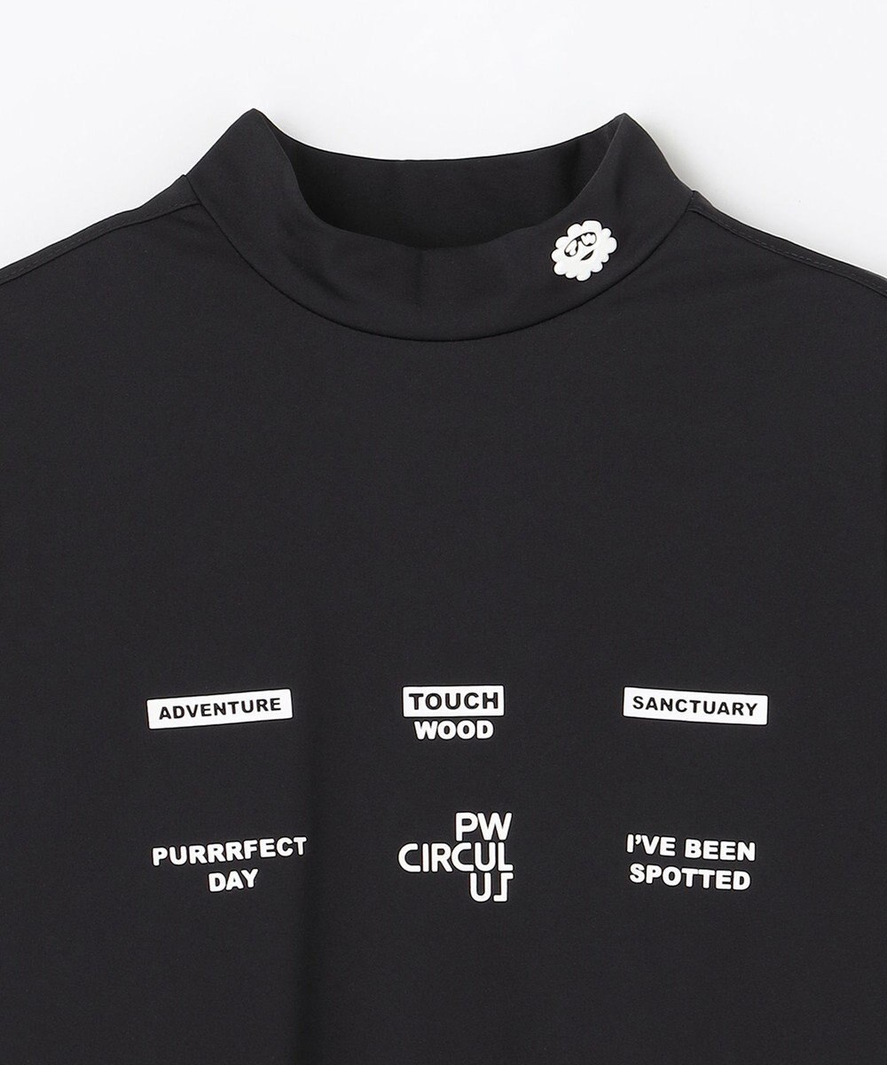 PW CIRCULUS 【WOMEN】メッシュコンビ モックネック  ゴルフウェア レディース 