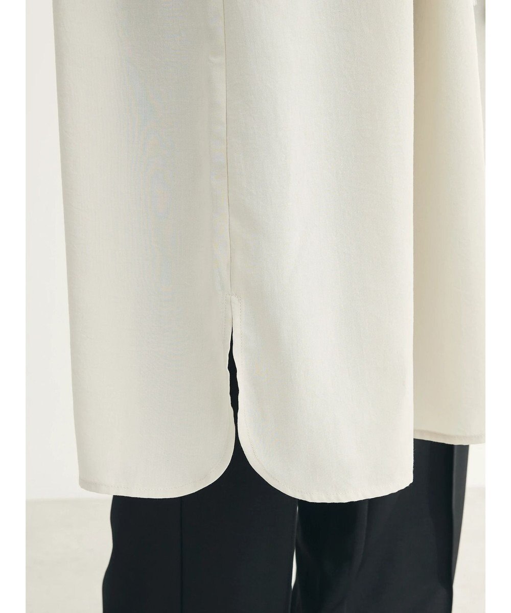 Green Parks ミディ丈ドロストシャツワンピース 