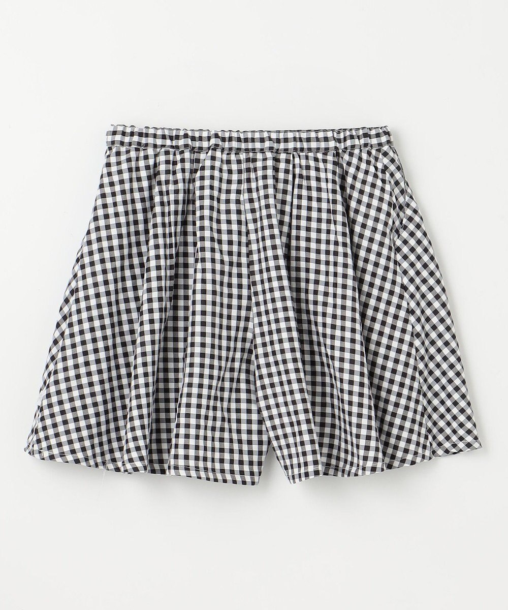 組曲 KIDS 【150-160㎝】フレアーギンガム ショートパンツ 