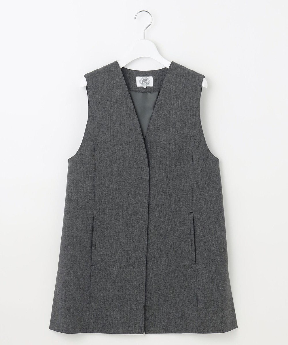 J.PRESS LADIES L 【洗える】T/Rアルガンシルク ジレ 