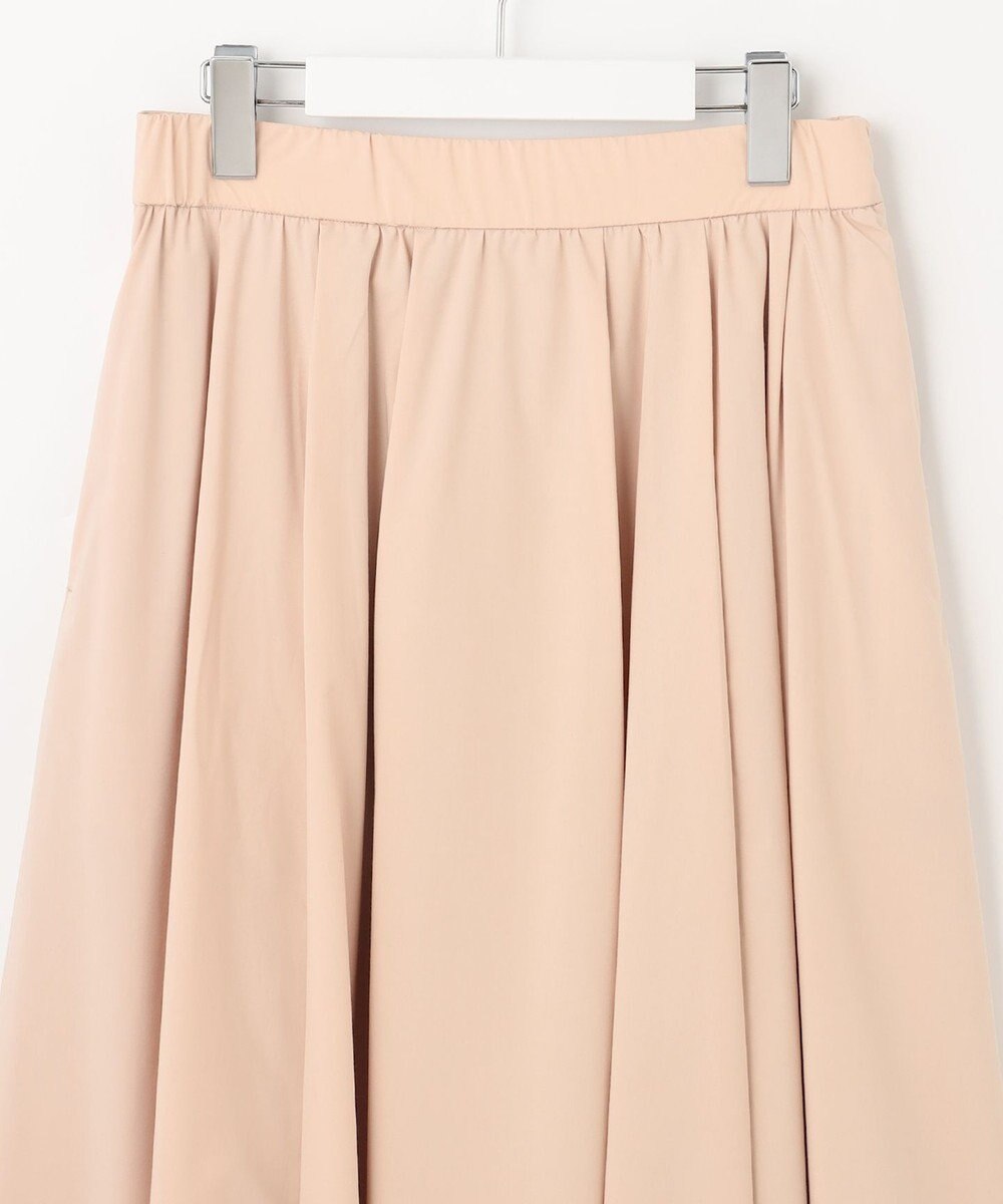 自由区 【XSサイズ～/洗える】ストレッチタイプライター タックギャザースカート 