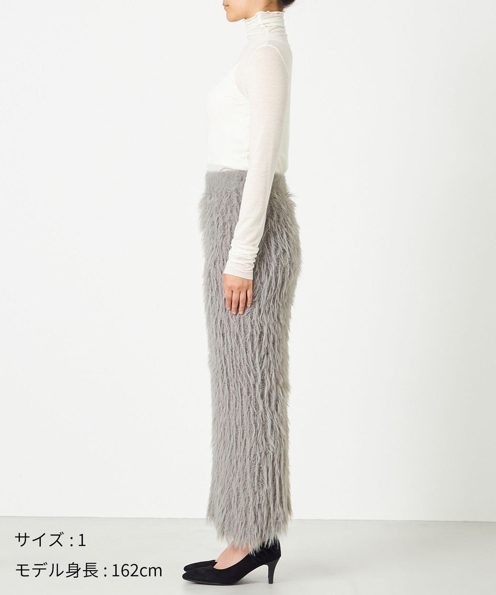 NAVE 【ReNAVE・洗える】メルティーシャギーニット スカート 