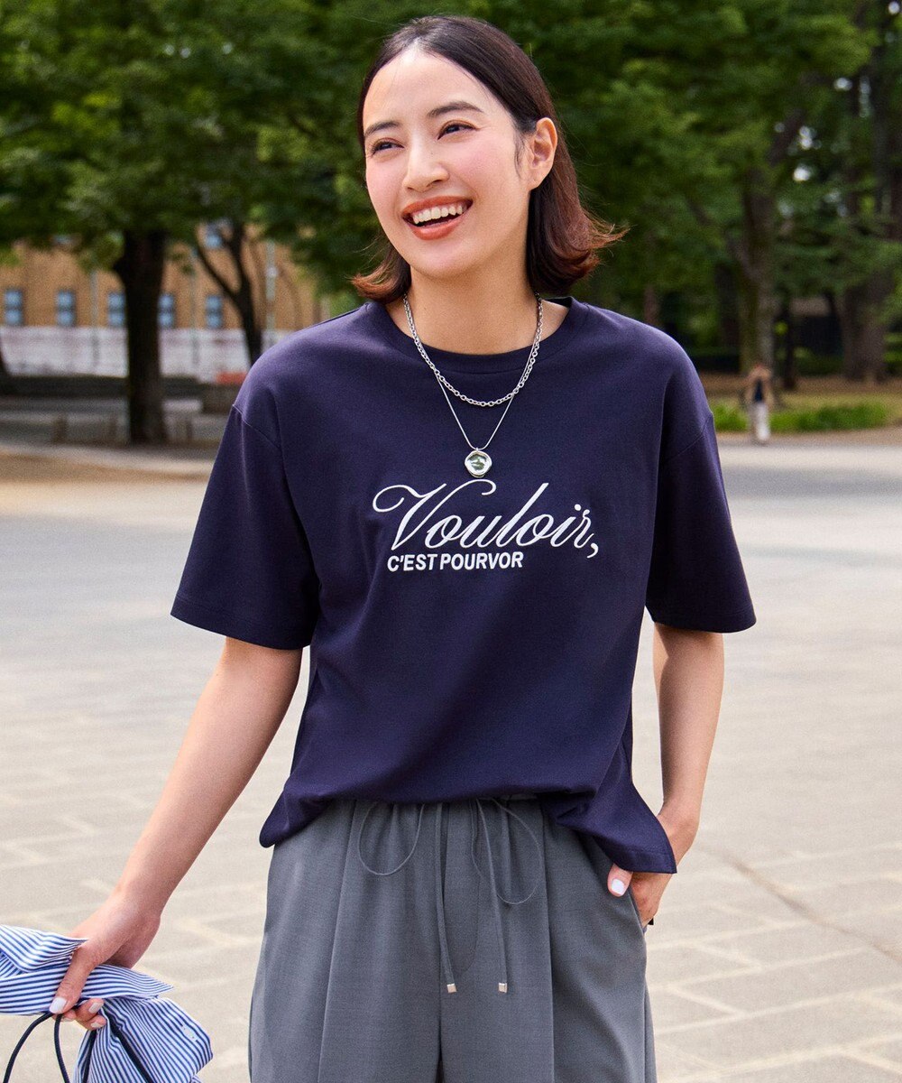 UNFILO BEAUTY FORM-Tコットン ロゴ半袖T 