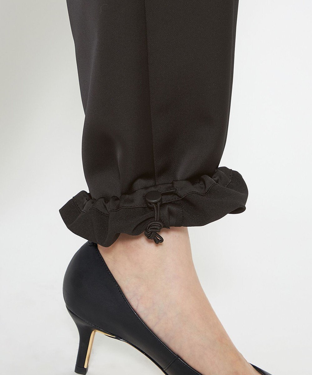 uncrave 【洗濯機洗い可】サテン イージーカーゴパンツ（uncrave WHITE） 