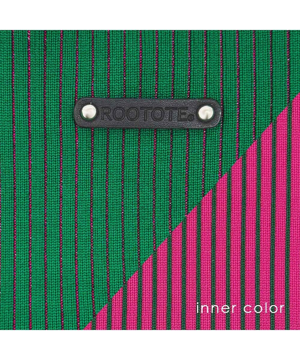 ROOTOTE 1061【ラメ糸ミックス-A4収納】LT.ラウンド.グリンプス.ニット-A 