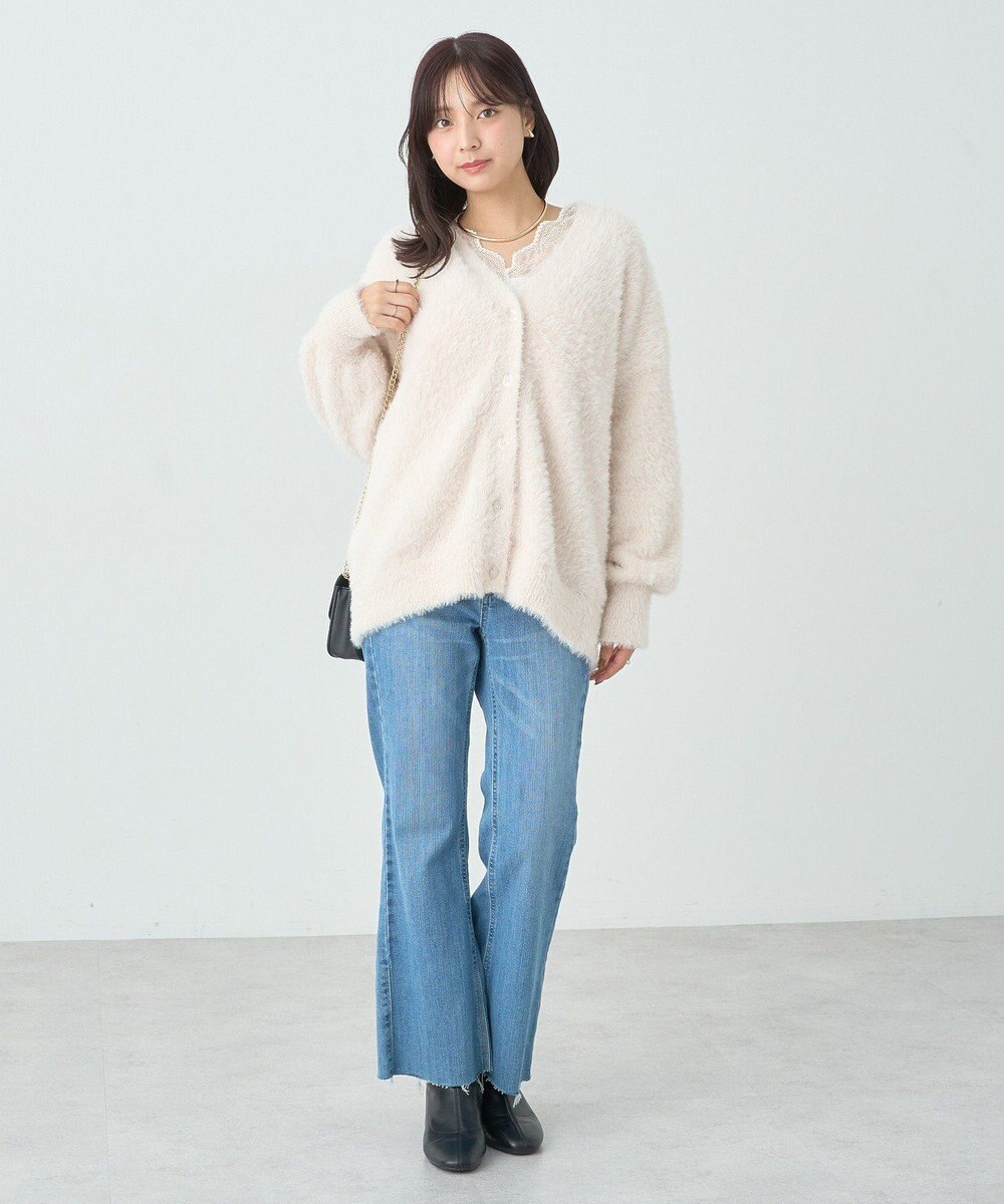 earth music&ecology ロングシャギーカーディガン 