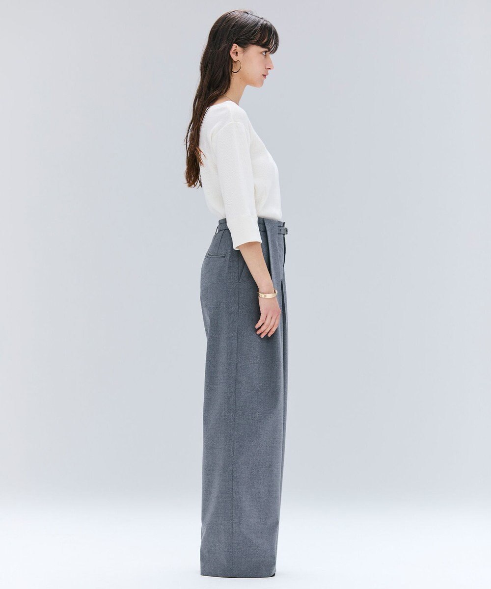 BEIGE， 【洗える】GLOBE / コットンリブ7分袖カットソー 