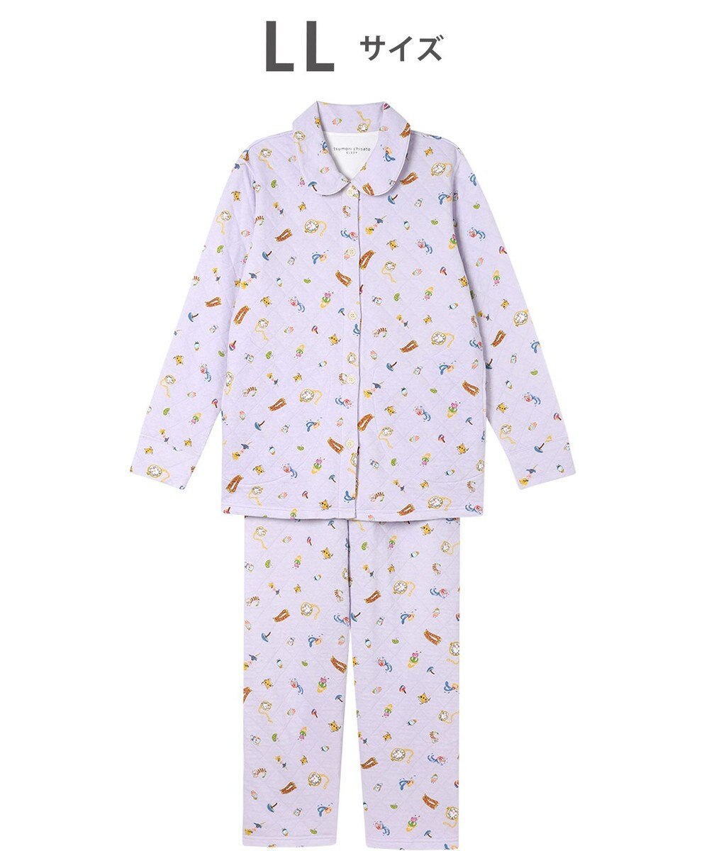 tsumori chisato SLEEP ツモリチサト パジャマ キルトニット素材(本体) あったか 長袖 長ズボン レディース UDW404 /ワコール 