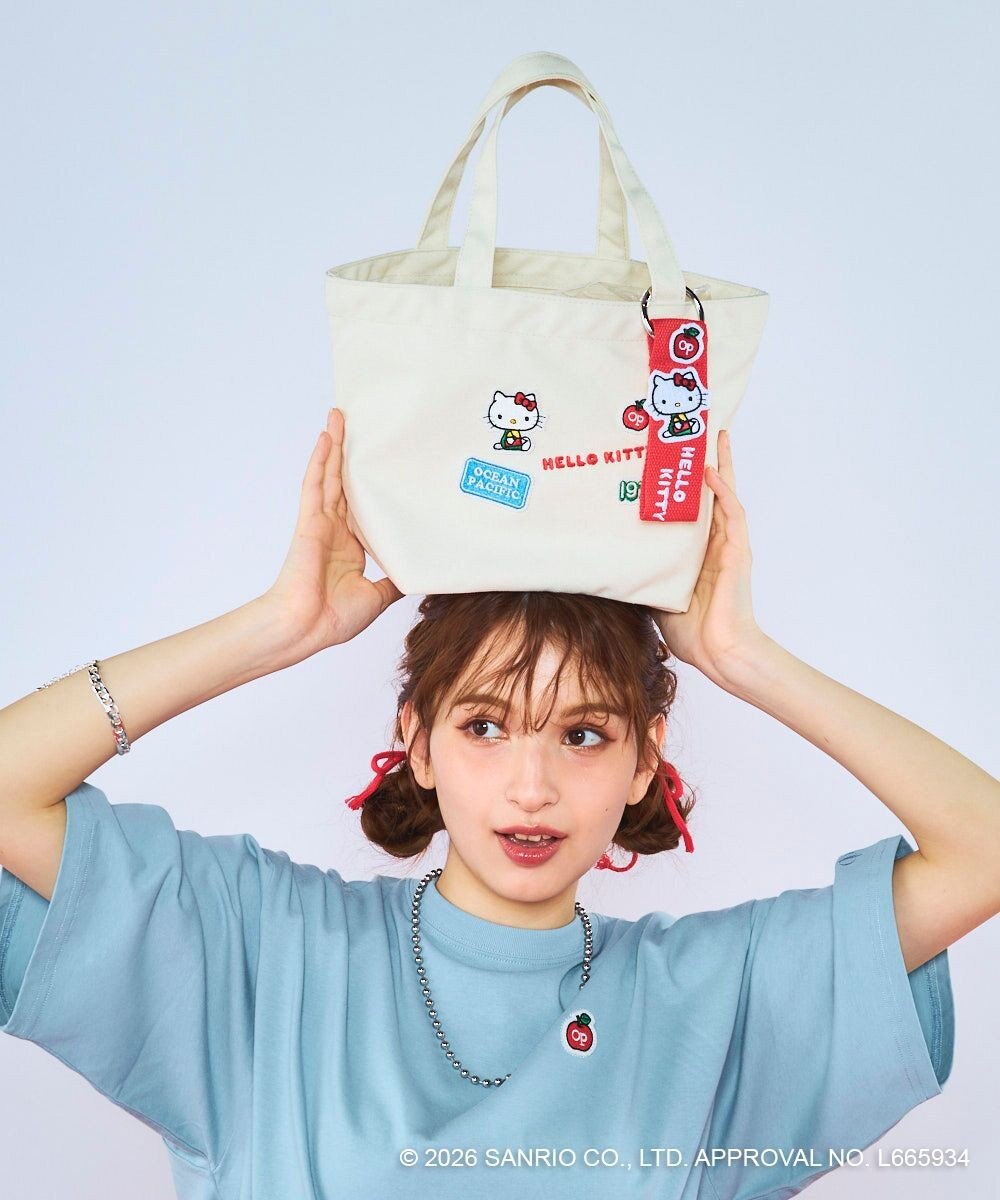 OP／FILA 【Ocean Pacific×ハローキティ】キャンバスミニトートバッグ 