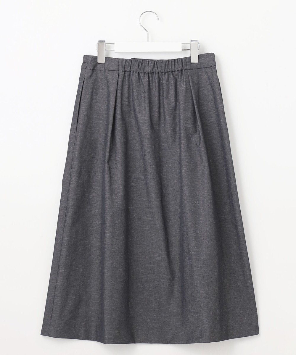 J.PRESS LADIES L 【洗える・吸水速乾・接触冷感】リネンツイル スカート 