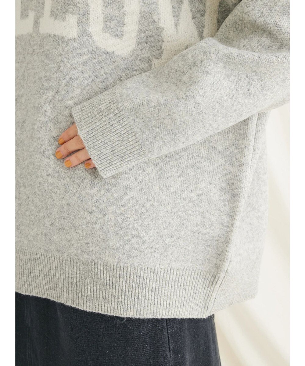 CRAFT STANDARD BOUTIQUE ロゴジャガードニットプルオーバー 