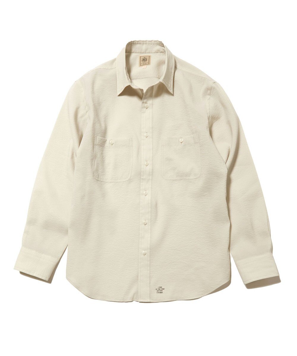 J.PRESS MEN 濡れを寄せ付けずアクティブな着心地【撥水 / ウォッシャブル】デューエイトレギュラーカラーシャツ 