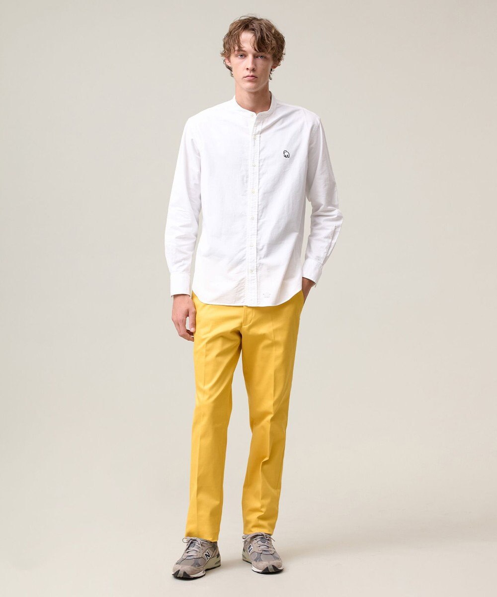 J.PRESS MEN 洗練されたシルエットと機能美【ストレッチ】トリコチン ステムテーパードパンツ 