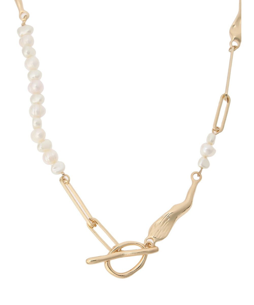 Green Parks ｅｖｅｒｙ　ｗａｌｋ．淡水パールミックスネックレス 