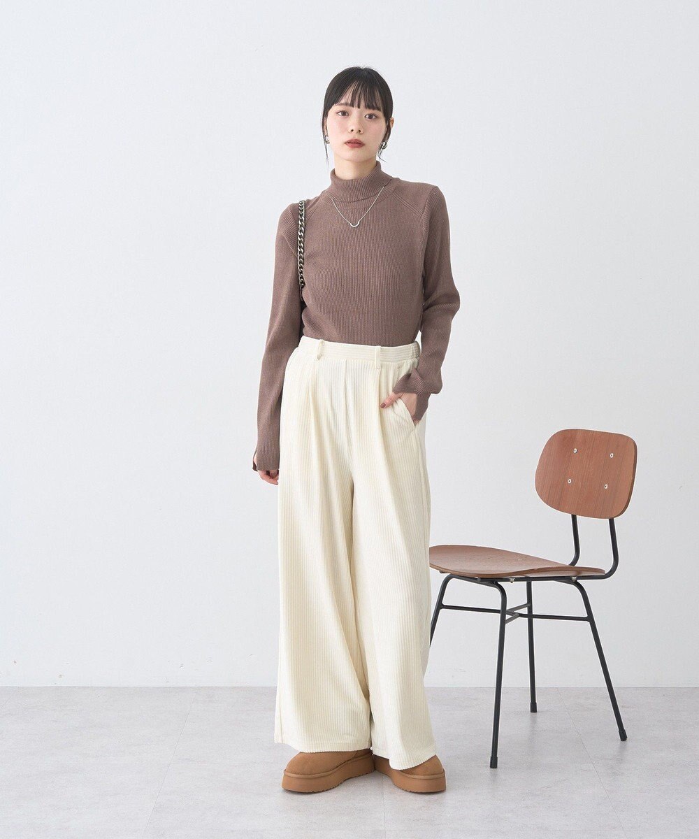 earth music&ecology 【イージーケア】【洗濯機洗い可】レンチング(TM)エコヴェロ(TM)(リブタートル) 