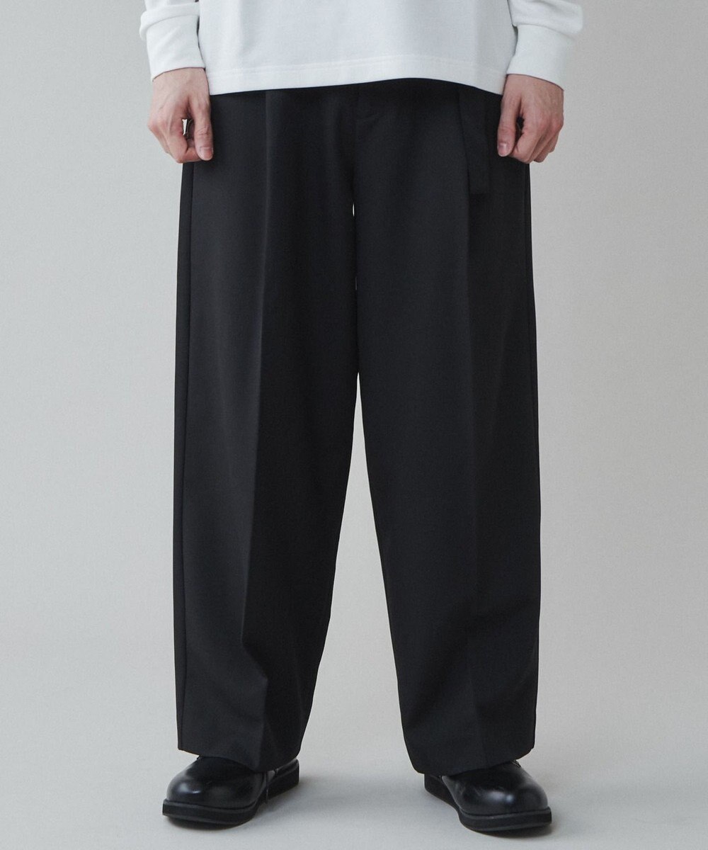 WEGO トロミ　ベルト付きワイドスラックス 