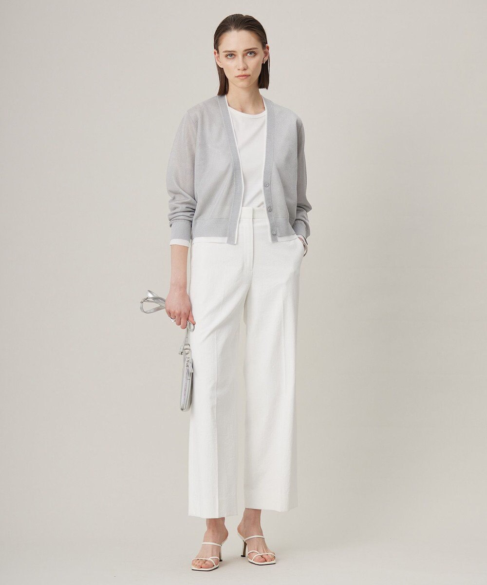 ICB 【接触冷感・UVカット・透け防止・吸水速乾・洗える】 シェルタリングドライオックス ワイドパンツ 