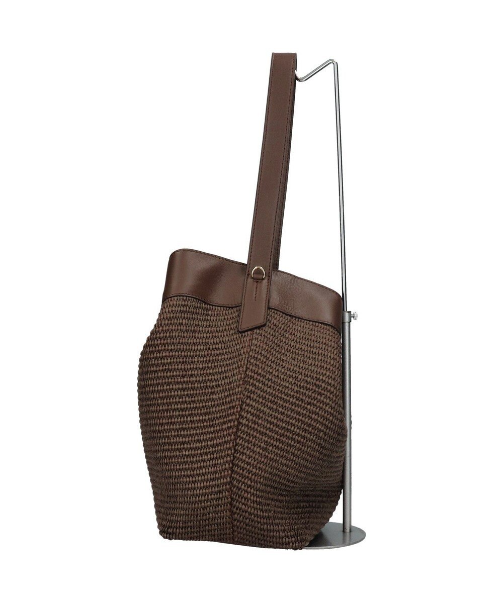 INTER-CHAUSSURES 【LORISTELLA】ワンハンドル異素材コンビネーション巾着バッグ 