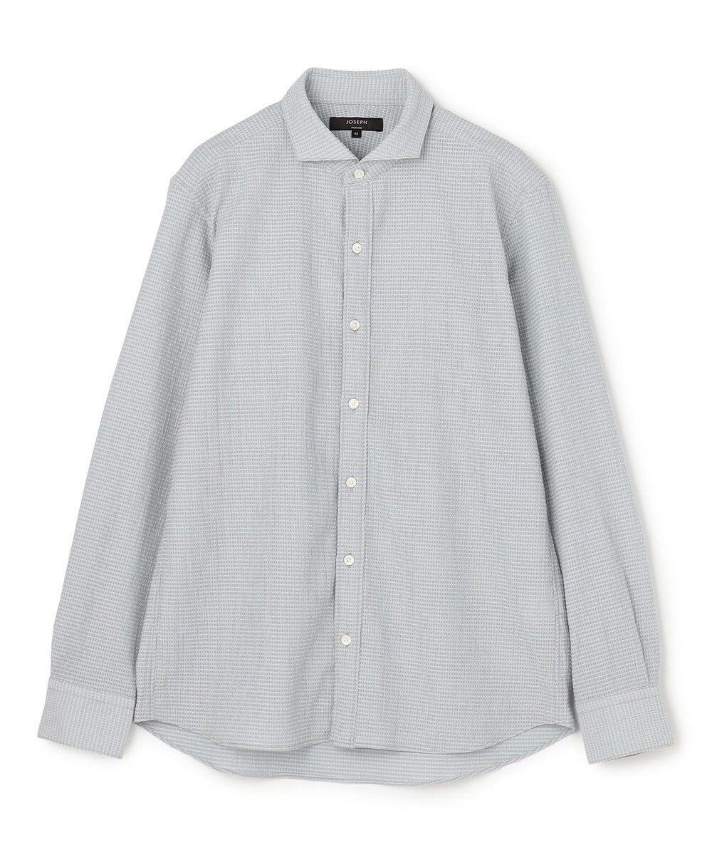 JOSEPH HOMME 【新モデル】トリコサッカーストレッチ 　ホリゾンタルカラーシャツ 