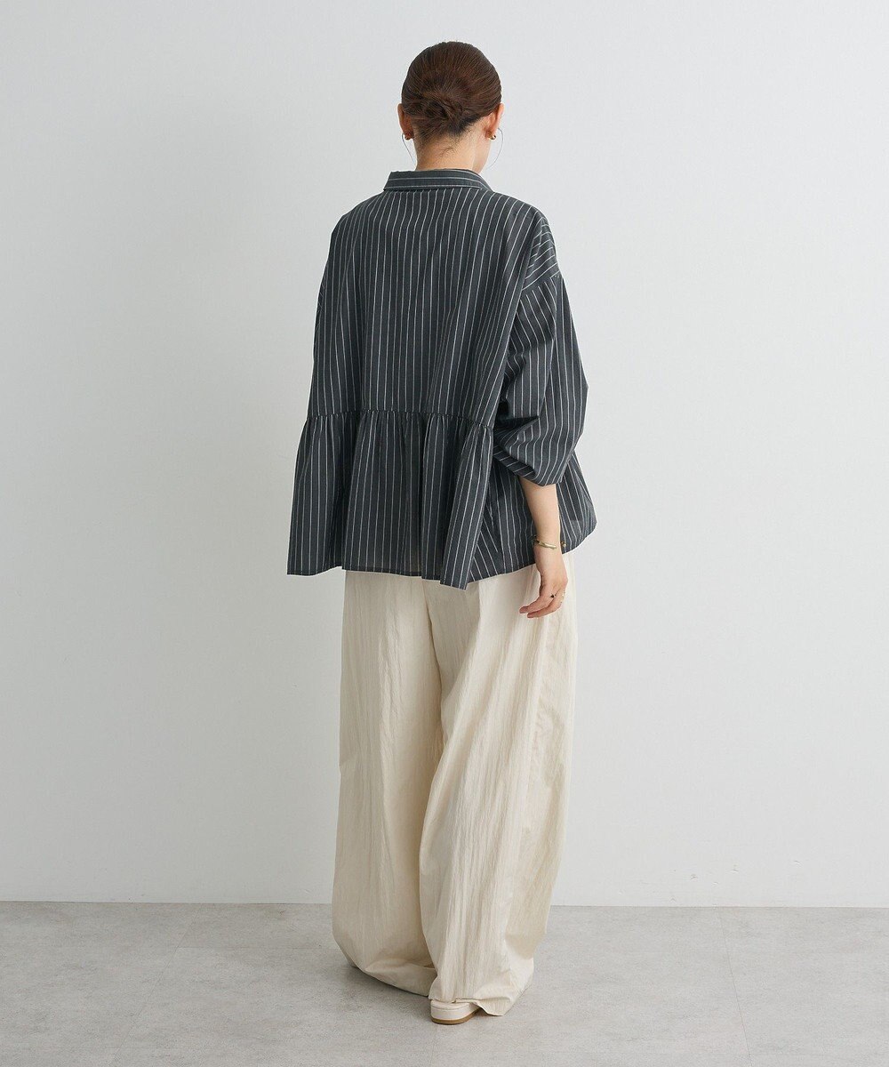 CRAFT STANDARD BOUTIQUE ペプラム長袖ブラウス 