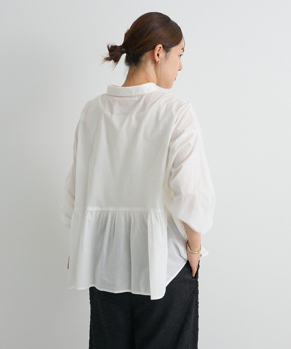 CRAFT STANDARD BOUTIQUE ペプラム長袖ブラウス 