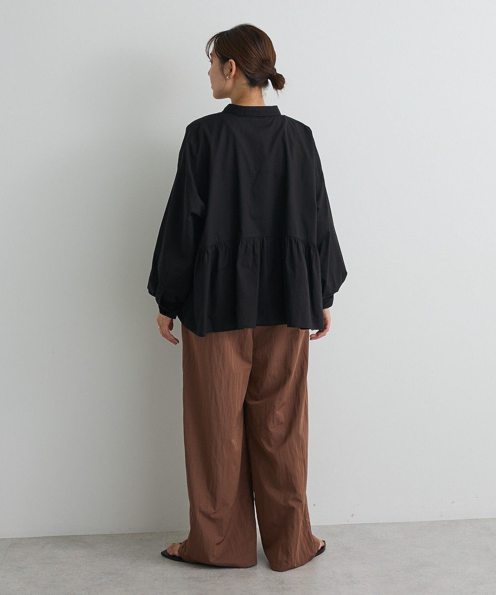 CRAFT STANDARD BOUTIQUE ペプラム長袖ブラウス 