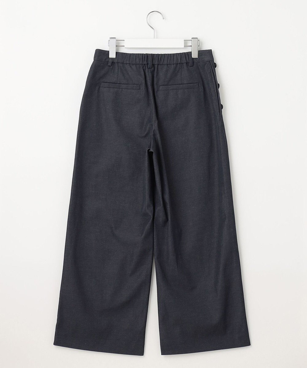J.PRESS LADIES L 【洗える・吸水速乾】コットン麻シェルドライ ワイド パンツ 