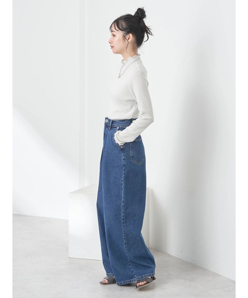 earth music&ecology ラメハイネックプルオーバー 