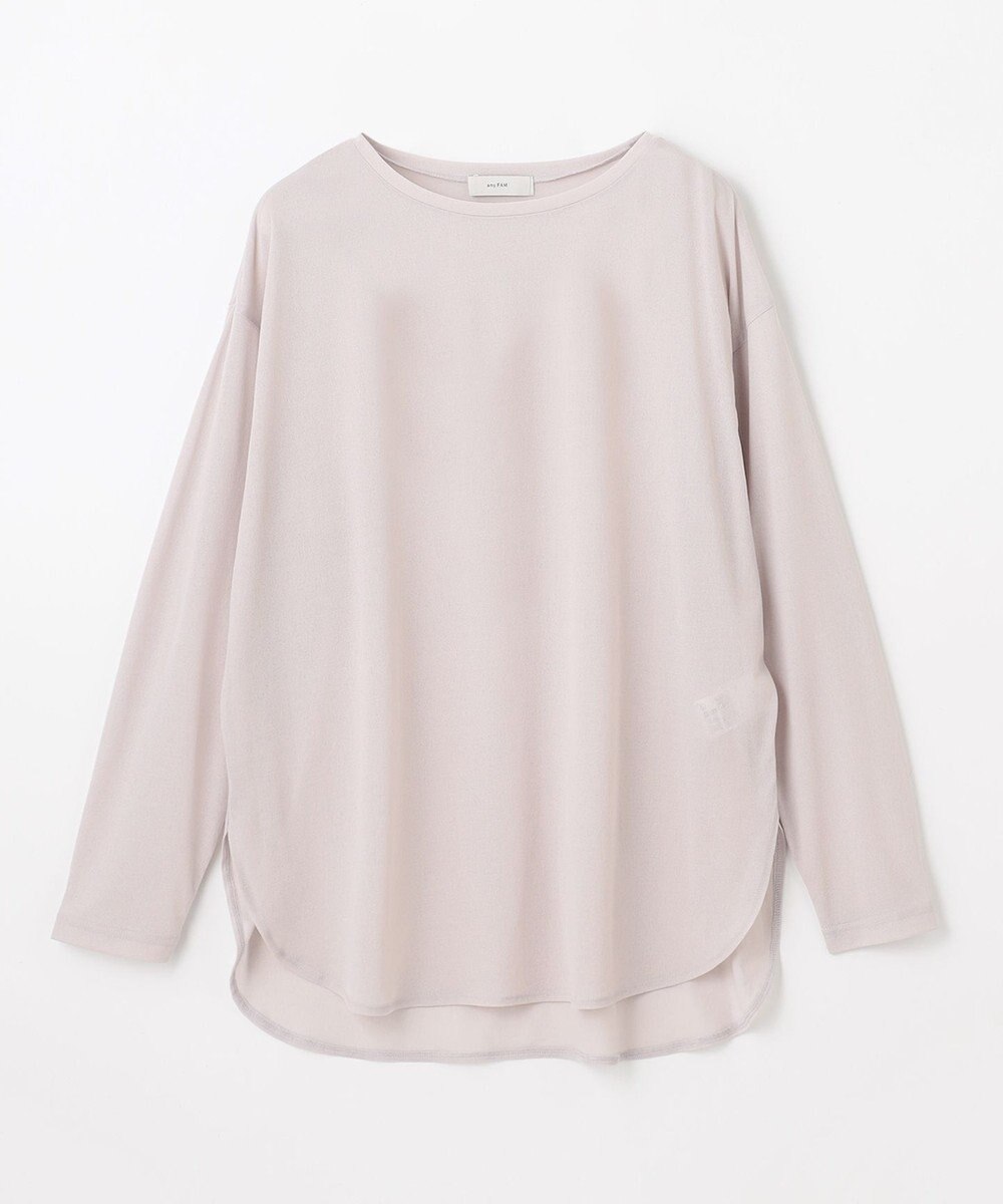 ANY シア―ラウンドネックTシャツ 