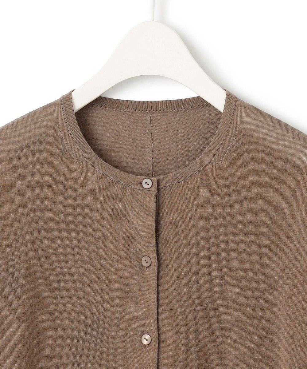 ICB 【洗える】 ウールアセテートハイゲージ カーディガン 