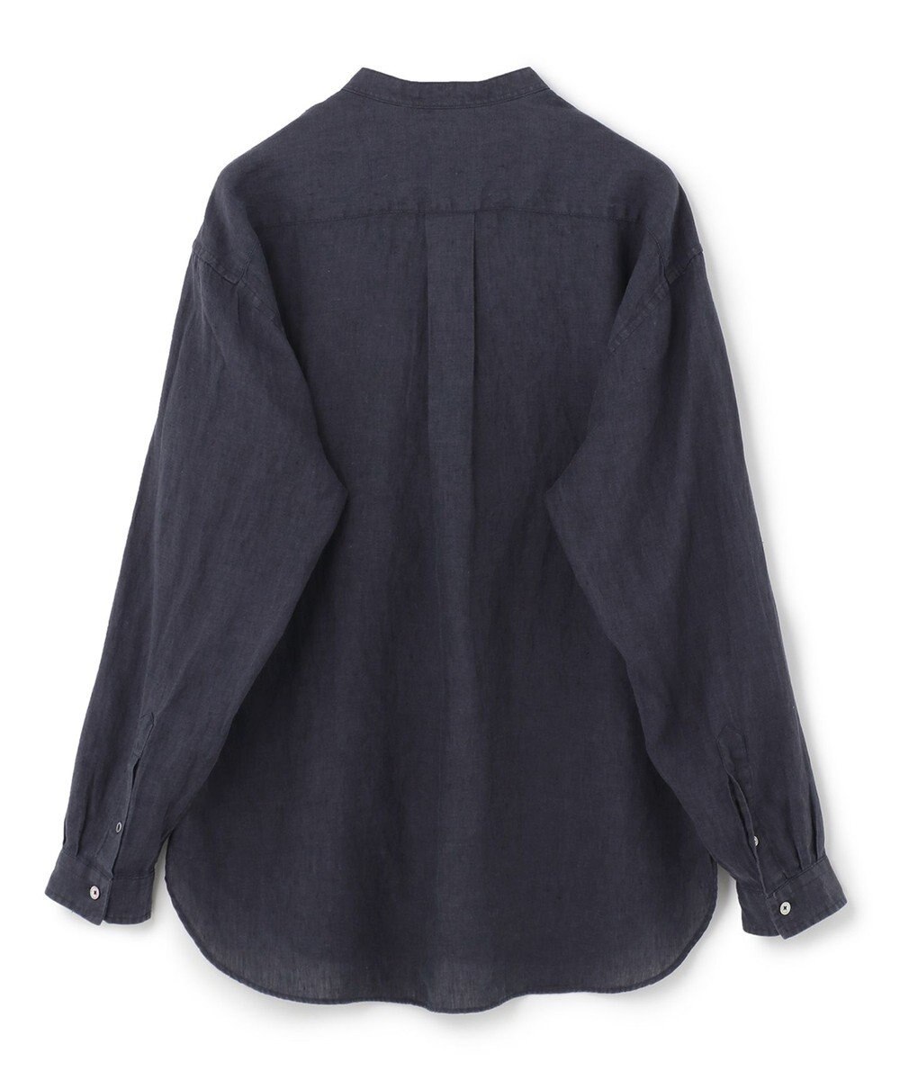 JOSEPH HOMME FRENCH LINEN OX BAND COLLAR SHIRT 